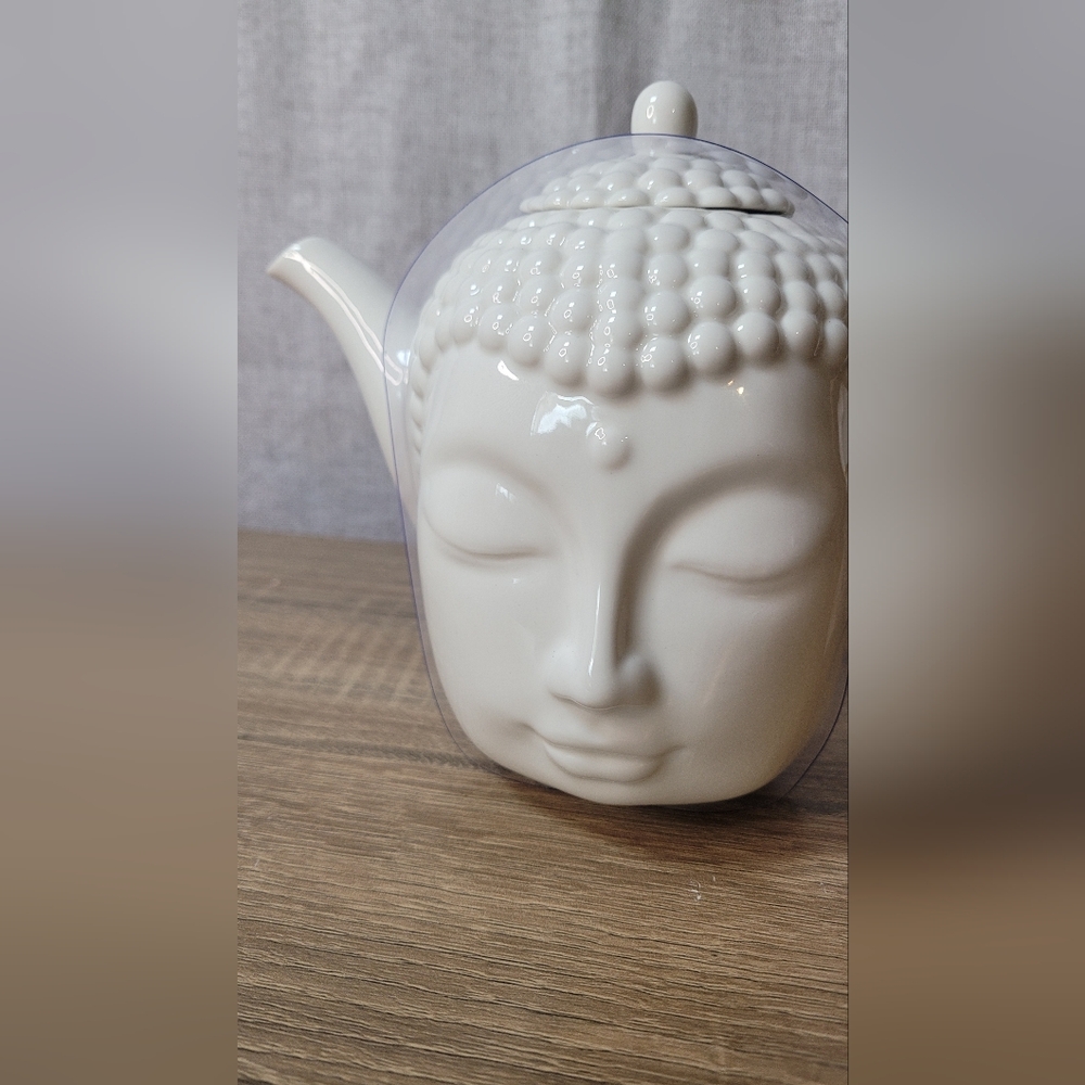 Buddha Head Teapot Tea Set Porcelain - Picture 4 of 11